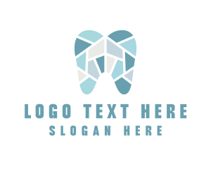 Blue Tooth Mosaic logo design