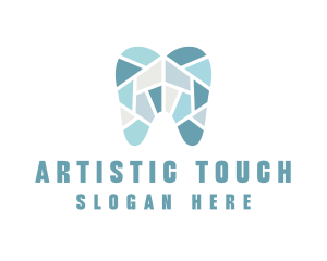 Blue Tooth Mosaic logo design