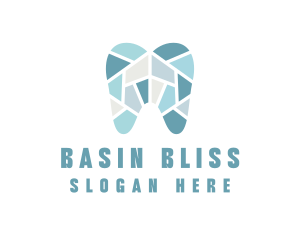 Blue Tooth Mosaic logo design