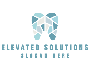 Blue Tooth Mosaic logo design