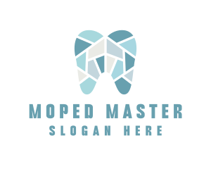 Blue Tooth Mosaic logo design