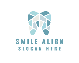 Blue Tooth Mosaic logo design