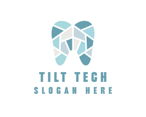 Blue Tooth Mosaic logo design