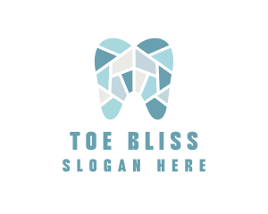 Blue Tooth Mosaic logo design