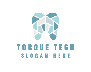 Blue Tooth Mosaic logo design