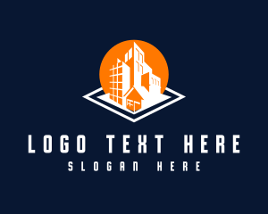 Architecture - Urban City Building logo design