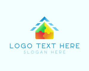 Letter Abc - Toy House Block logo design