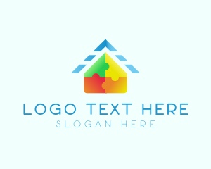 Daycare Center - Toy House Block logo design