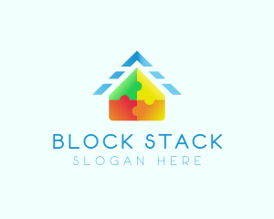 Toy House Block logo design