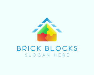Blocks - Toy House Block logo design