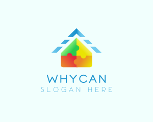 Daycare Center - Toy House Block logo design