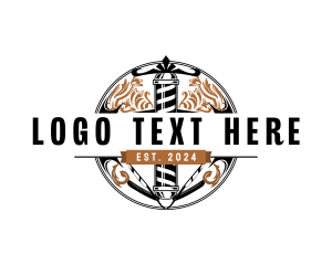 Barber Haircut Razor Logo