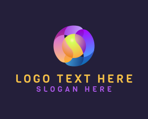 Colorful - 3D Multimedia Brand logo design