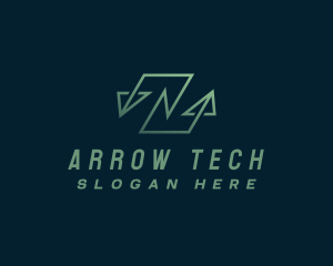 Arrow - Modern Tech Arrow Letter N logo design