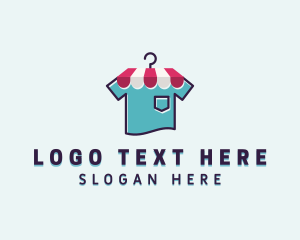 Shop - Shirt Clothing Apparel Shop logo design
