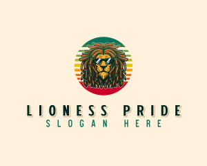 Rastafari Lion Sunglasses logo design