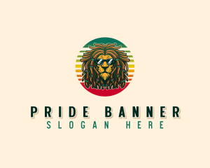 Rastafari Lion Sunglasses logo design