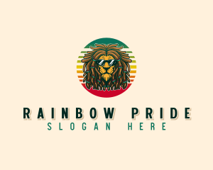 Rastafari Lion Sunglasses logo design