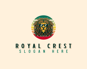 Heraldic - Rastafari Lion Sunglasses logo design