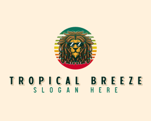 Rastafari Lion Sunglasses logo design