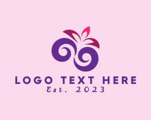 Flower Shop - Floral Swirl Decoration logo design