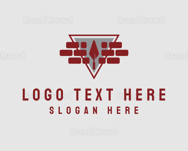 Brick Trowel Masonry Logo