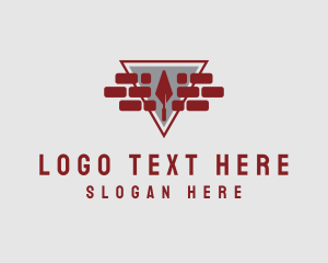 Construction - Brick Trowel Masonry logo design