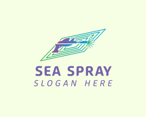 Power Washer Spray logo design