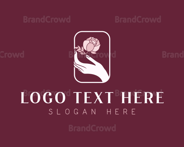 Flower Hands Beauty Logo