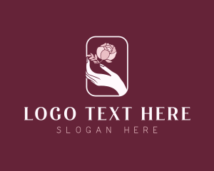 Yoga - Flower Hands Beauty logo design