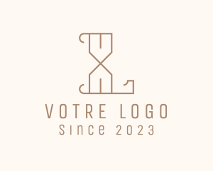 Letter L - Hour Glass Company logo design