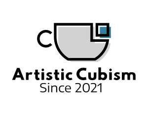 Cubism - Cubism Coffee CUp logo design