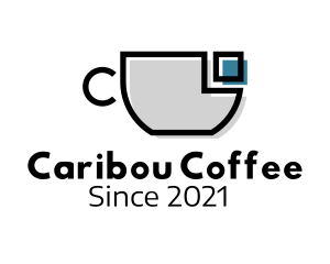 Cubism Coffee CUp logo design