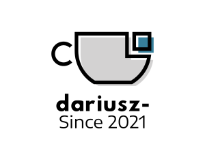 Latte - Cubism Coffee CUp logo design