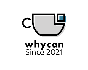 Coffee Mug - Cubism Coffee CUp logo design