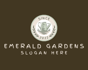 Garden Watering Can  logo design