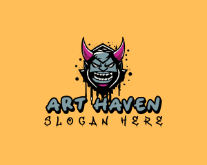 Demon Graffiti Art logo design