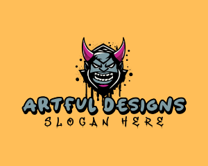 Demon Graffiti Art logo design