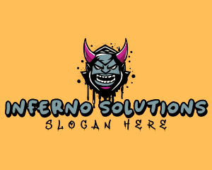 Demon Graffiti Art logo design