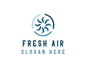 Propeller Fan Ventilation logo design