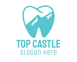 Dental Mountain Tooth Logo