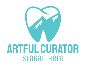 Dental Mountain Tooth logo design