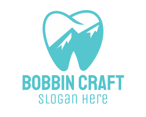 Dental Mountain Tooth logo design