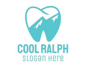 Dental Mountain Tooth logo design