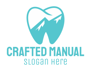 Dental Mountain Tooth logo design