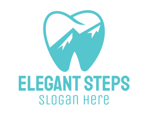 Dental Mountain Tooth logo design