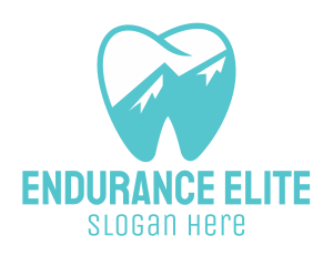 Dental Mountain Tooth logo design