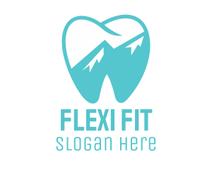 Dental Mountain Tooth logo design