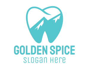 Dental Mountain Tooth logo design