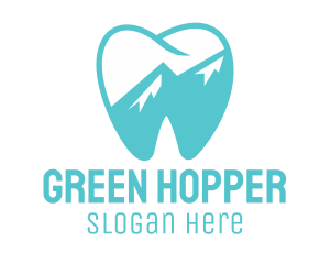 Dental Mountain Tooth logo design